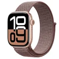 Bracelet nylon pour Apple Watch 40 à 49 mm – Couleur du bracelet 28 Smokey Mauve