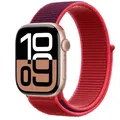 Bracelet nylon pour Apple Watch 40 à 49 mm – Couleur du bracelet 50 new red