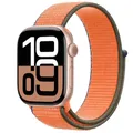 Bracelet nylon pour Apple Watch 40 à 49 mm – Couleur du bracelet 66 Kumquat