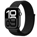 Bracelet nylon pour Apple Watch 40 à 49 mm – Couleur du bracelet Black