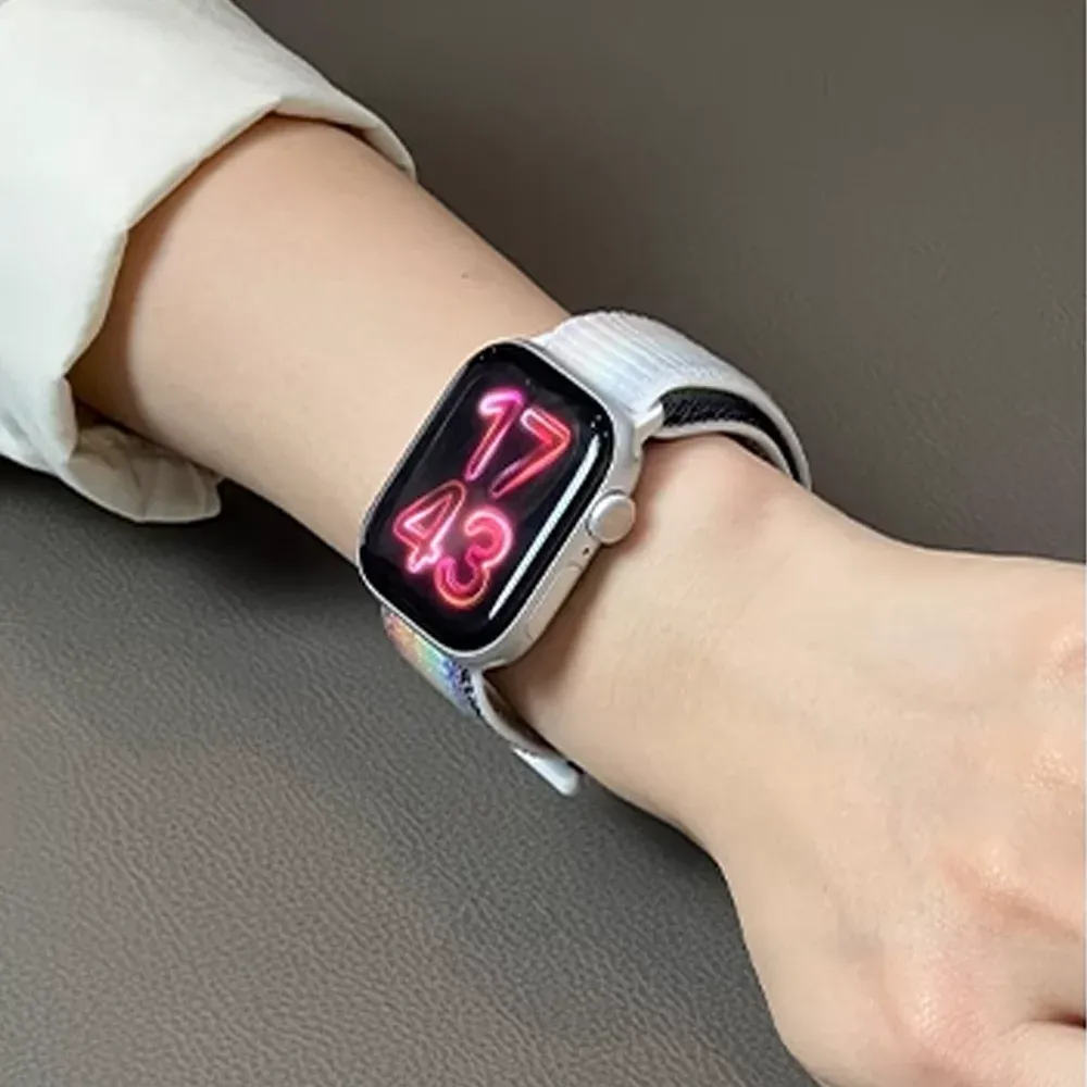 Bracelet nylon pour Apple Watch 40 à 49 mm