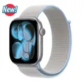 Bracelet nylon pour Apple Watch 40 à 49 mm – Couleur du bracelet misty blue