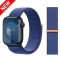 Bracelet nylon pour Apple Watch 40 à 49 mm – Couleur du bracelet Ocean blue