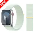 Bracelet nylon pour Apple Watch 40 à 49 mm – Couleur du bracelet Soft Mint