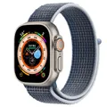 Bracelet nylon pour Apple Watch 40 à 49 mm – Couleur du bracelet Storm Blue