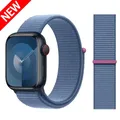 Bracelet nylon pour Apple Watch 40 à 49 mm – Couleur du bracelet Winter Blue