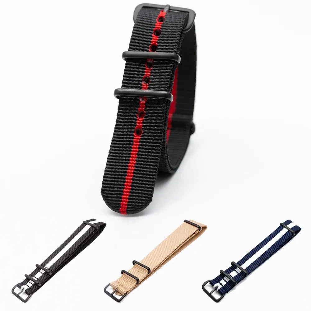 Bracelet nylon pour montre 18 à 24 mm