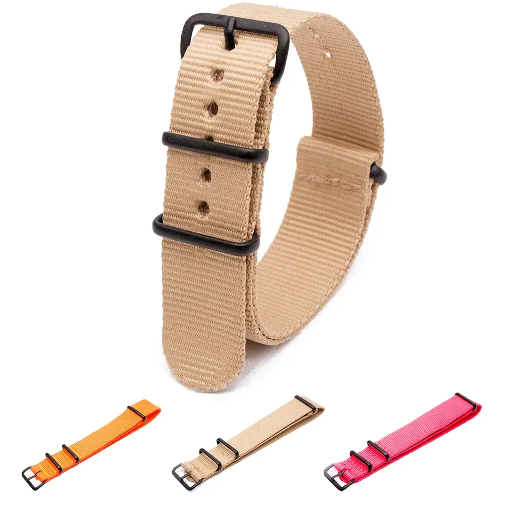 Bracelet nylon pour montre 18 à 24 mm