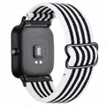 Bracelet nylon pour montre 20 à 22 mm – Couleur du bracelet stripe white black
