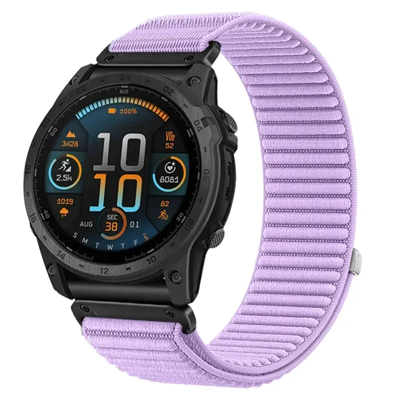 Bracelet nylon pour montre connectée 20 à 26 mm