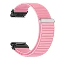 Bracelet nylon pour montre connectée 20 à 26 mm – Couleur du bracelet Pink