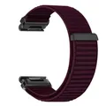 Bracelet nylon pour montre connectée 20 à 26 mm – Couleur du bracelet Wine red