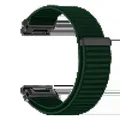 Bracelet nylon pour montre connectée 22 à 26 mm – Couleur du bracelet Dark green
