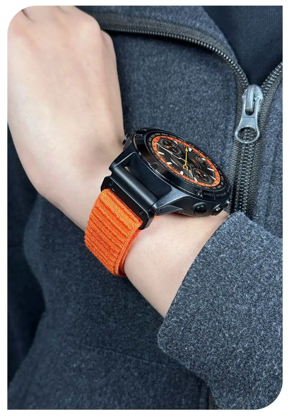 Bracelet nylon pour montre connectée 22 à 26 mm