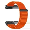 Bracelet nylon pour montre connectée 22 à 26 mm – Couleur du bracelet Orange