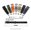 Bracelet nylon rayé 18 à 24 mm étanche – 2