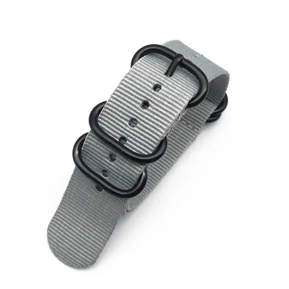 Bracelet nylon rayé 18 à 24 mm étanche
