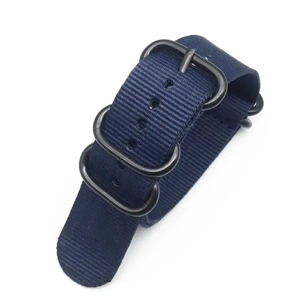 Bracelet nylon rayé 18 à 24 mm étanche