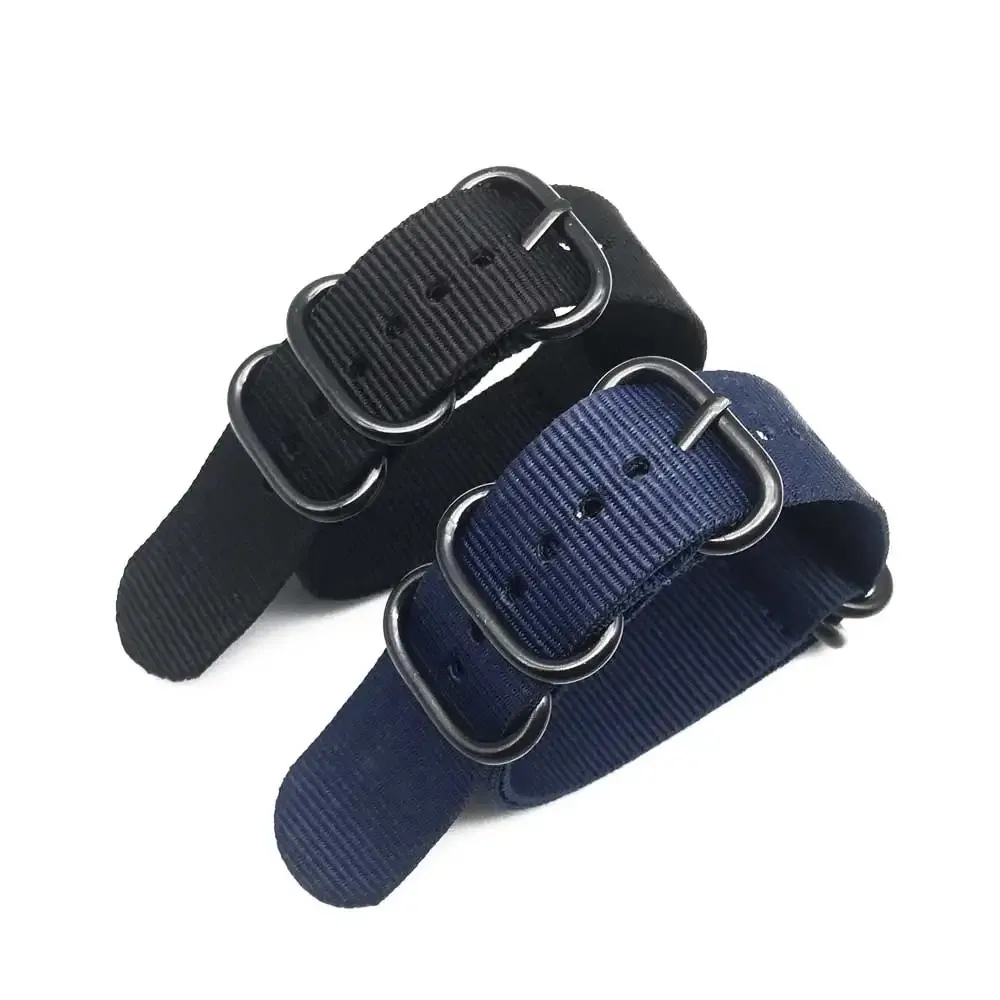 Bracelet nylon rayé 18 à 24 mm étanche