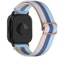 Bracelet nylon respirant 22 mm pour Redmi Watch 5 – Couleur du bracelet Pink double blue