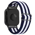Bracelet nylon respirant 22 mm pour Redmi Watch 5 – Couleur du bracelet stripe blue white