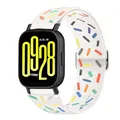 Bracelet nylon respirant 22 mm pour Redmi Watch 5 – Couleur du bracelet white rainbow