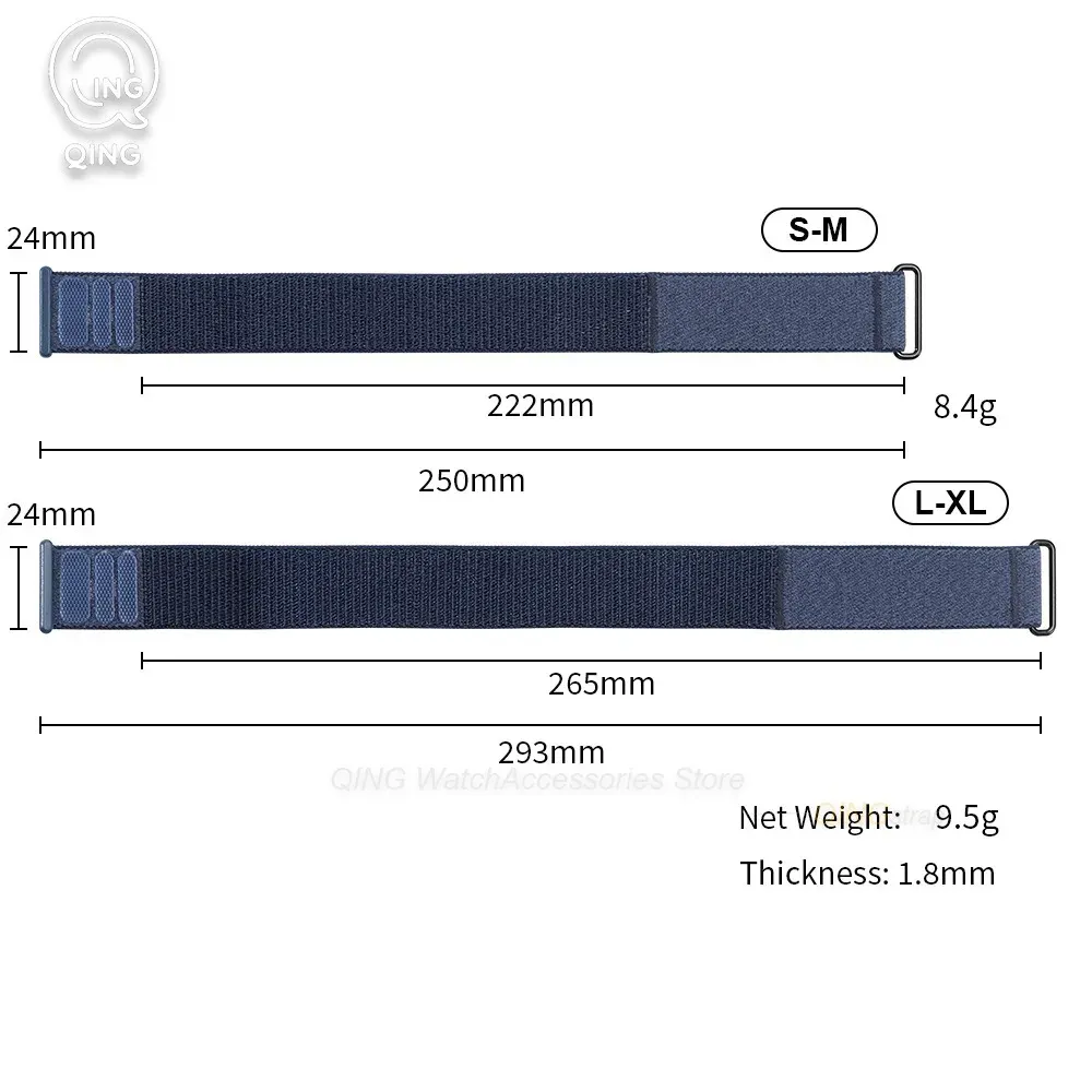 Bracelet nylon respirant pour Garmin CIRQA réglable