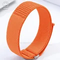 Bracelet nylon respirant pour Garmin CIRQA réglable – Couleur du bracelet Orange