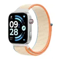 Bracelet nylon respirant pour Redmi Watch 4 à 6 – Couleur du bracelet Cream