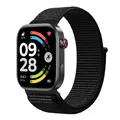 Bracelet nylon respirant pour Redmi Watch 4 à 6 – Couleur du bracelet Dark Black