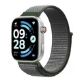 Bracelet nylon respirant pour Redmi Watch 4 à 6 – Couleur du bracelet Dark olive