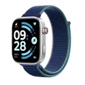 Bracelet nylon respirant pour Redmi Watch 4 à 6 – Couleur du bracelet Deep navy blue