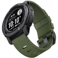 Bracelet nylon robuste pour montre 22 à 26 mm – Couleur du bracelet army green