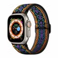 Bracelet nylon Scrunchie 38 à 49 mm pour Apple Watch – Couleur du bracelet Bohème violet