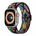 Bracelet nylon Scrunchie 38 à 49 mm pour Apple Watch – Couleur du bracelet Couleur Bohème