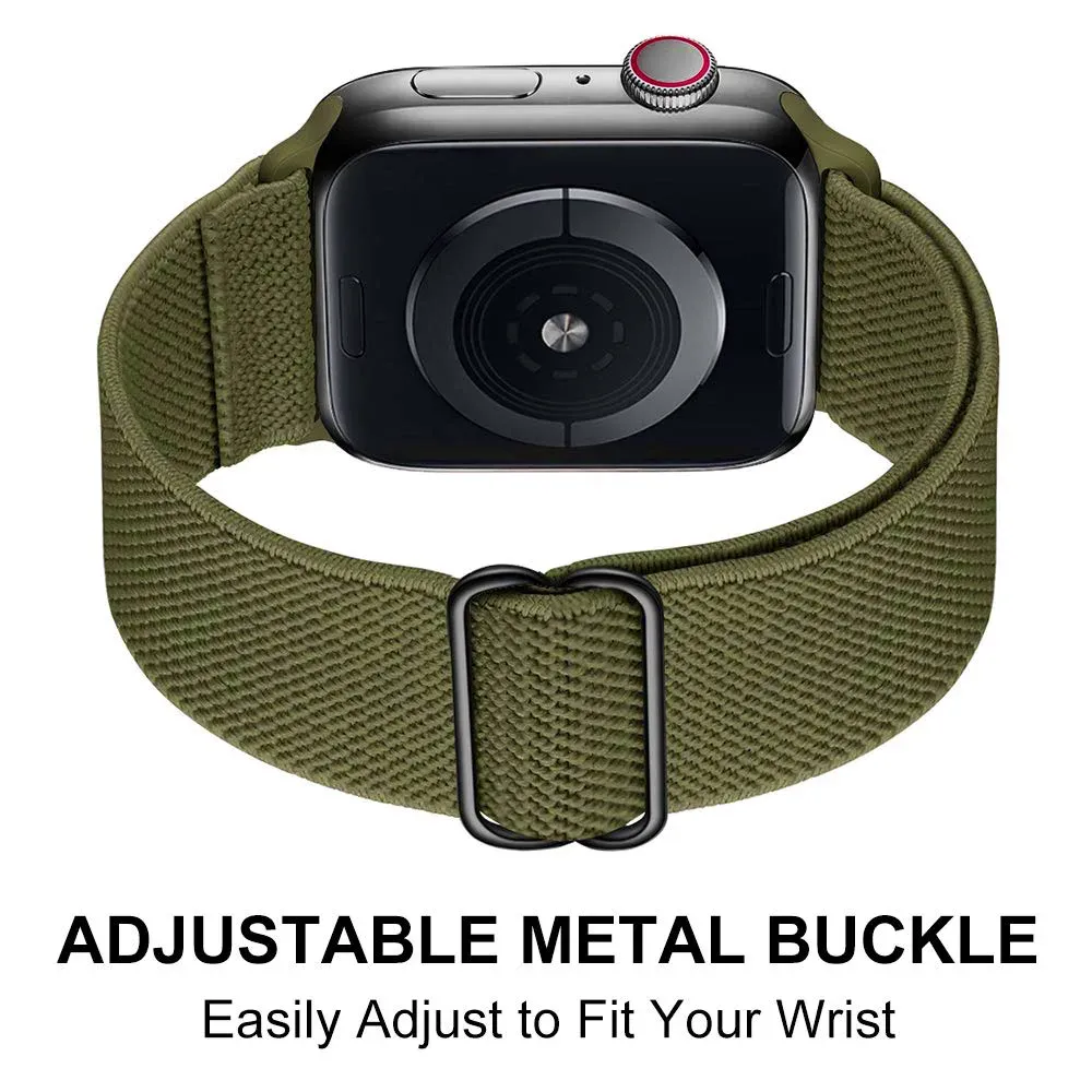 Bracelet nylon Scrunchie 38 à 49 mm pour Apple Watch