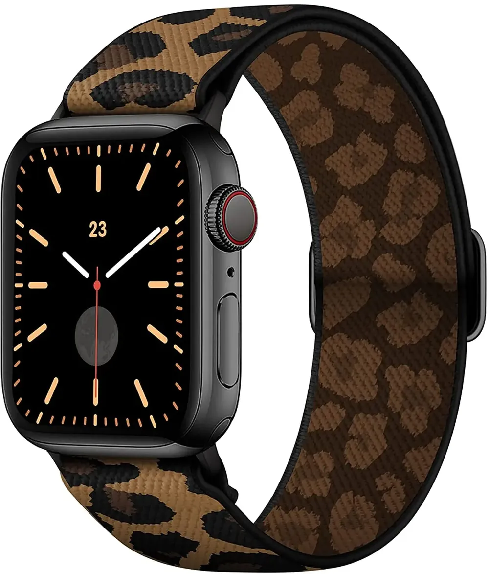 Bracelet nylon Scrunchie 38 à 49 mm pour Apple Watch