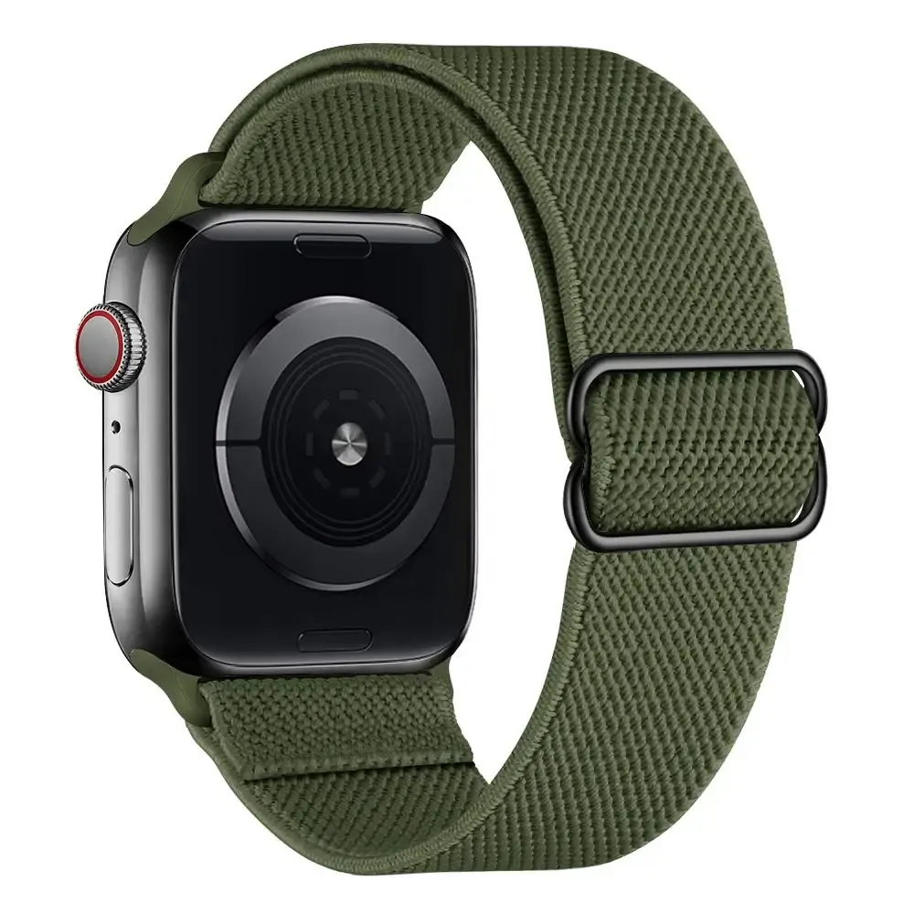 Bracelet nylon Scrunchie 38 à 49 mm pour Apple Watch