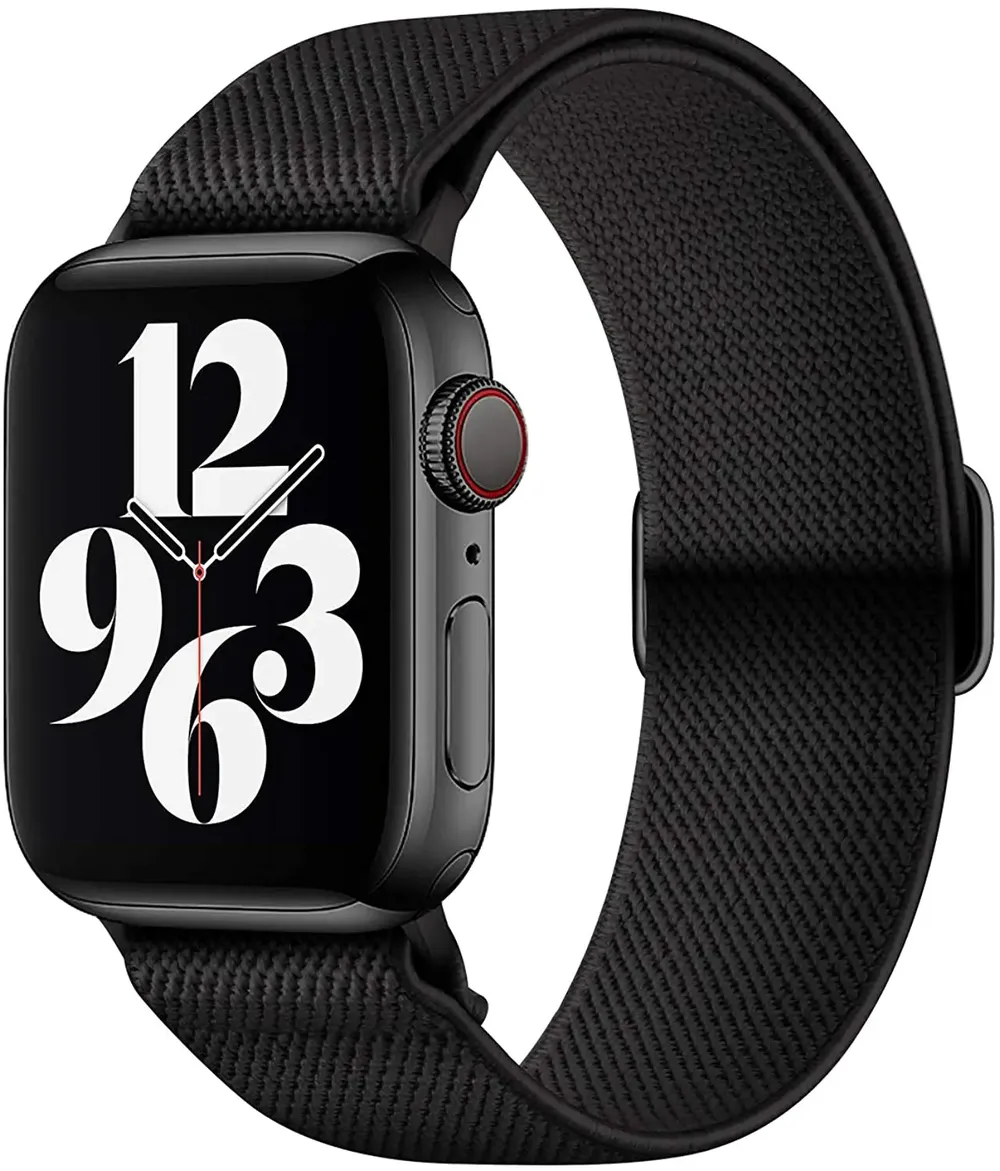 Bracelet nylon Scrunchie 38 à 49 mm pour Apple Watch