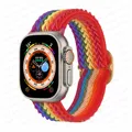 Bracelet nylon Scrunchie 38 à 49 mm pour Apple Watch – Couleur du bracelet Édition Pride W