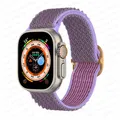 Bracelet nylon Scrunchie 38 à 49 mm pour Apple Watch – Couleur du bracelet Lilas W