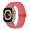 Bracelet nylon Scrunchie 38 à 49 mm pour Apple Watch – Couleur du bracelet Rose