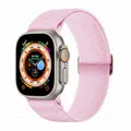 Bracelet nylon Scrunchie 38 à 49 mm pour Apple Watch – Couleur du bracelet rose clair