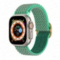 Bracelet nylon Scrunchie 38 à 49 mm pour Apple Watch – Couleur du bracelet Spearmint W