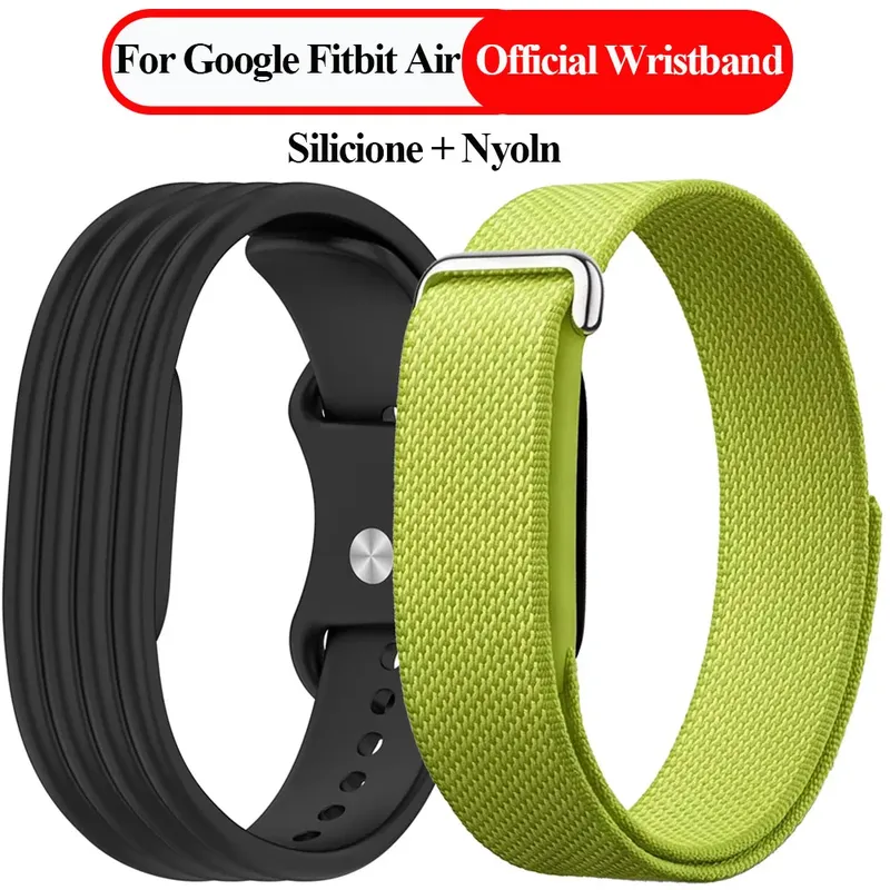 Bracelet nylon silicone pour Google Fitbit Air
