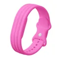 Bracelet nylon silicone pour Google Fitbit Air – Couleur du bracelet Barbie powder