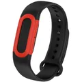 Bracelet nylon silicone pour Google Fitbit Air – Couleur du bracelet Black red B