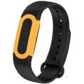 Bracelet nylon silicone pour Google Fitbit Air – Couleur du bracelet Black yellow B