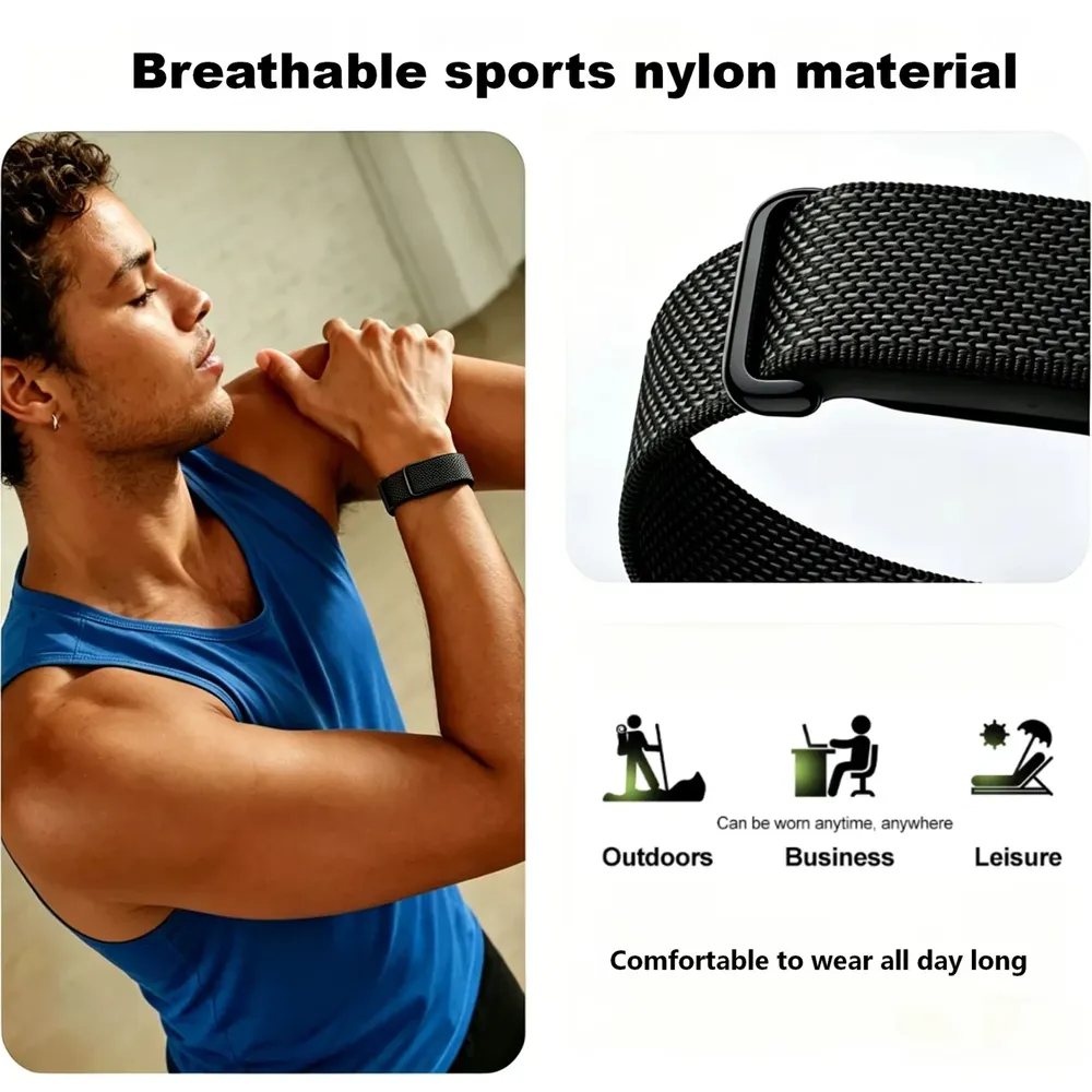 Bracelet nylon silicone pour Google Fitbit Air