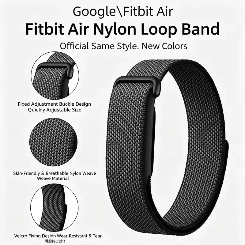 Bracelet nylon silicone pour Google Fitbit Air